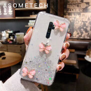Asumetech Cho Oppo A9 2020 Ốp TPU Mềm Hình Bướm 3D Pha Lê Lấp Lánh Thời