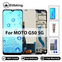 จอแอลซีดีสำหรับ Motorola Moto G50จอแสดงผล Digitizer หน้าจอสัมผัส5G XT2149-1โทรศัพท์มือถือแทนการประกอบสำหรับพร้อมเครื่องมือฟรี