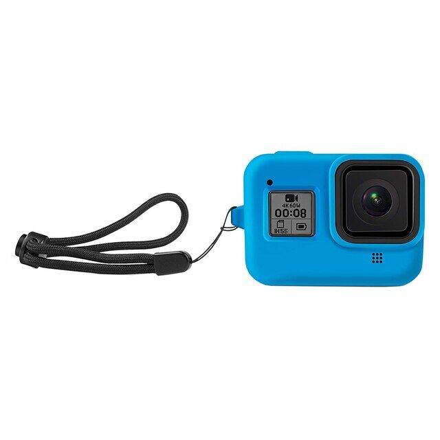 เคสซิลิโคนแบบนิ่มสำหรับ-gopro-hero-8-ปลอกคลุมทั้งหมดป้องกันสีดำสำหรับโกโปรพระเอก8กล้องแอคชั่นแคมเมราอุปกรณ์เสริม