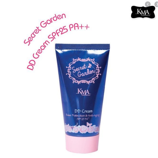KMA Secret Garden DD Cream Base Protection &amp; Anti-Aging SPF25 PA++ 50g ครีมปรับสภาพผิวหน้า มอบความกระจ่างใสทันที