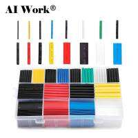 580pcs 2:1 Heat Shrink Tubing Kit 6 Colors 11 Sizes Assorted Sleeving Tube Wrap Electrical Connection Wire Cable Kit for DIY Electrical Circuitry Part