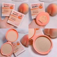 แป้งพัฟพีช เนื้อบางเบา คุมมัน Kiss Beauty Peach Powder 9g ไม่วอกไม่ลอยไม่เป็นคราบ ช่วยให้ผิวหน้าสว่างกระจ่างใส มีพัฟและกระจก