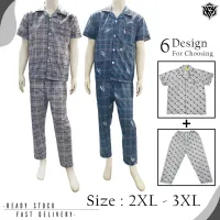 #18 Pyjamas Men Baju tidur Lelaki extra Plus Size size big size nightwear 男装睡衣