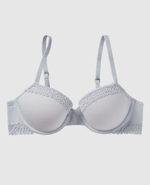 Lightly Lined Cotton Demi Bra