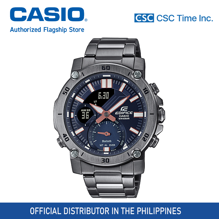 Casio Edifice (ECB20DC1ADF) Gray Stainless Steel Strap 100 Meter