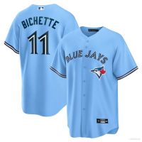 เสื้อปักคุณภาพสูงและเป็นที่นิยมมากที่สุด Cute 2023 MLB Toronto Blue Jays Bo Bichette Button-Down Jersey Baseball Cardigan Tshirts Sports Tops Plus Size