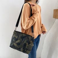 Camouflage ผู้หญิง Crossbody กระเป๋า Designer Pad ไหล่กระเป๋าผ้าฝ้ายเบาะกระเป๋าถือสุภาพสตรี Quilted Flap กระเป๋าสำหรับสุภาพสตรี2022 Ins