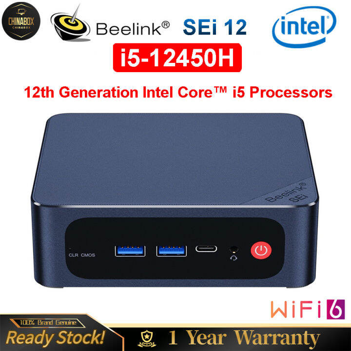 beelink-คอมพิวเตอร์ขนาดเล็กเกมคอมพิวเตอร์ขนาดเล็ก-sei-12-i5-12450h-win11โปร-ddr4-3200mhz-nvme-ssd-wifi-6-bt5-2-1000m-type-c-ออฟฟิศคอมพิวเตอร์ขนาดเล็กคอมพิวเตอร์ตั้งโต๊ะ