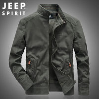 JEEP SPIRIT 1941 ESTD ฤดูใบไม้ร่วงแจ็คเก็ตฤดูหนาวเสื้อโค้ทผู้ชาย-6XL ขนาด