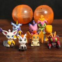 3-4ซม. ผจญภัย Digimon อากูมอนกาบูมอน Patamon Piyomon Palmon Tentomon Gomamon Tailmon ฟิกเกอร์ขนาดเล็กเนื้อ PVC ตุ๊กตาคริสต์มาสกวางเรนเดียร์คริสต์มาส