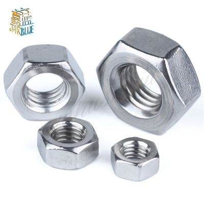 20-50Pcs DIN934 M2 M2.5 M3 M4 M5 M6 M8 304 Stainless Steel Metric Thread Hex Nut Hexagon Nuts JIANKUI