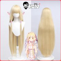 Chi Cosplay Wig Anime Chobits Chi Cosplay HSIU 100CM light gold Long hair Heat Resistant Fibre Synthetic Wig+Wig Cap Chobits Wig