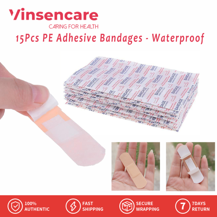 Vinsencare 15Pcs Waterproof Band aid PE Waterproof Bandages Lazada PH
