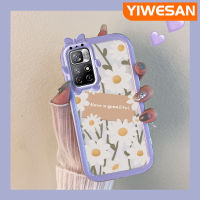 Dienya เคสสำหรับ Xiaomi Poco M4 Pro 5G Redmi Note 11 5G Note 11T 5G Note 11T 5G Note 11S 5G เคสภาพสีน้ำมันที่สวยงามลายดอกไม้เลนส์หลายสีสาวน่ารักกันกระแทกเคสมือถือป้องกันการตกและรอยขีดข่วน