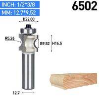 Huhao 1ชิ้น1/2นิ้วก้านครึ่งรอบบิต2ขลุ่ย Endmill เราเตอร์บิตสำหรับไม้ที่มีแบริ่งเครื่องมืองานไม้ตัดกัด