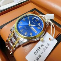 Counter automatic movement watch mens calendar luminous waterproof ultra-thin non-mechanical stainless steel domestic men