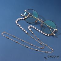 Lanyard Necklace Chain Pearl Eyeglasses Lanyards Neck Hanging Rope Face Shield Strap with Two Hooks -ADD