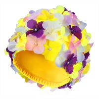 Petal Bathing Cap Shower Caps For Kids Flower Swim Cap Swim Hat Floral Cap Keep Hair Dry Swim Caps