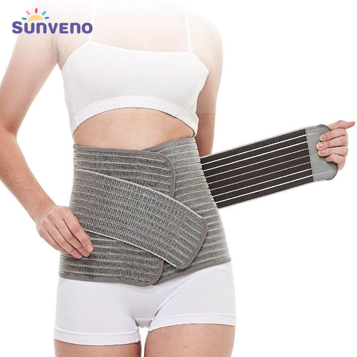 SUNVENO Postpartum Belly Band, Girdle for Postnatal, Adjustable Belly