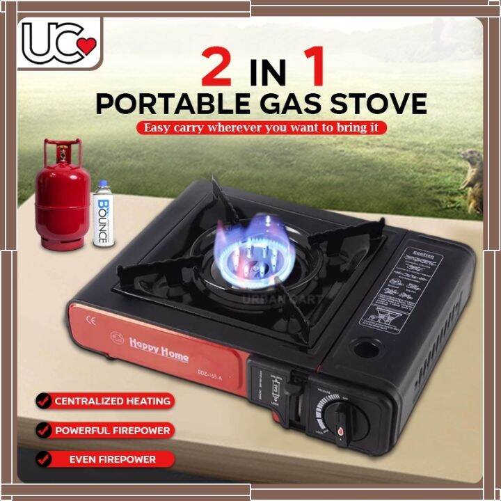 2 IN 1 DUAL USE Portable Gas Stove Mini Butane Gas Stove LPG Gas Stove