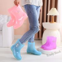 【hot sale】 ✾☇✓ B53 Design Bota Simple Plain Rain Flood Boots for Woman