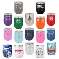 【YF】∋℡▨  12 Wine Mug Insulated Tumbler Leak Proof Thermo Beer Cup Thermal Bottle Wedding 350ml