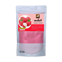 ผงเบเกอรี่ ผงเครื่องดื่ม ผงลิ้นจี่สกัด ( Lychee Extract) ขนาด 100 กรัม ไม่ใส่นม ไม่มีน้ำตาล ละลายได้ในน้ำอุ่นและน้ำเย็น ไม่มีตะกอนตกค้าง ผงลิ้นจี่เหมาะสำหรับทำเครื่องดื่ม และเบเกอรี่ Dried Lychee Extract Powder For Beverages and Bakery.