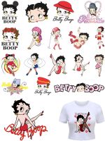 【CW】BETTY BOOP clothes patches Iron-on transfers for clothing DIY patches for girls Appliques t-shirt