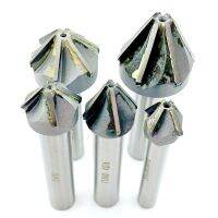 60 90 องศา Countersink Drill พร้อม Brazing Carbide TCT ตรงจับ Chamfering Milling Tool YG8 ลบมุมเหล็กทังสเตนเชื่อม