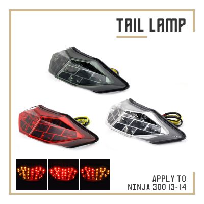 for KAWASAKI Ninja 300 EX300 13-17 LED Tail Light Integrated Motorcycle Turn Signal Light Tail Stop Brake Warning Lamp