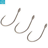 Wt【คลังสินค้าพร้อม】Carbon Steel 6 #/8 #/10 # Fishing Hooks Big Eye Hook Barbed Hooks DIY Assist Fishing Tools1【cod】