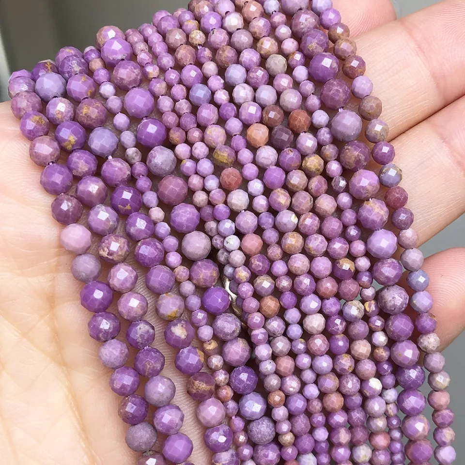 Natural Faceted Stone Small Bead 3mm Opal Crystal Jaspers Agat Amethysts  Beads For DIY Jewelry Making Bracelet Necklace 15