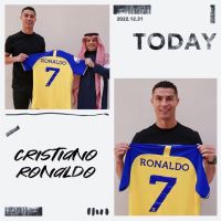 2022/23 CR7 Jersey Al-Nassr FC Home No. 7 Cristiano Ronaldo Football Competition Quick-Drying Short-Sleeved Saudi Club Saudi Professional League