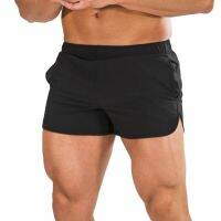 GITF 2021 New Hot Selling Quick-Drying Shorts Men 39;s Drawstring Solid Color Sports Gym Training Workout Fitness