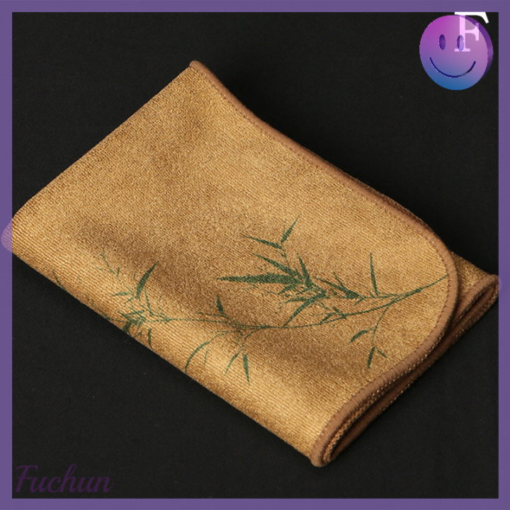 fuchun-ผ้าขี้ริ้วดูดซับผ้าเช็ดจานทาสีผ้าเช็ดทำความสะอาดผ้าชาทำความสะอาดอย่างหนา