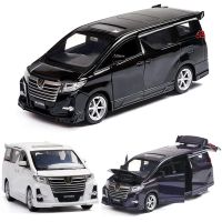 1:32 Toyota Alphard MPV รุ่นโลหะผสมดึงกลับรถรุ่น4เปิดประตูด้วยเสียงแสงของเล่นเด็ก