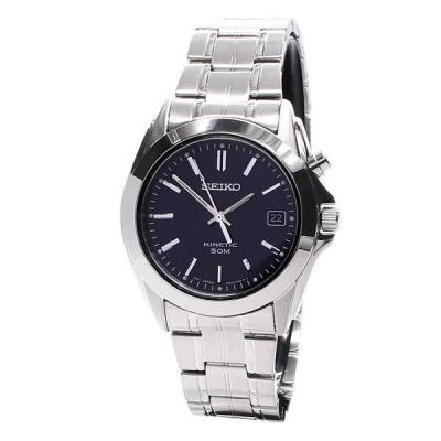 Seiko Kinetic นาฬิกาข้อมือผู้ชาย สีเงิน สายสแตนเลส รุ่น SKA267P1