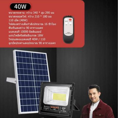 ( Wowowow+++) JD8840L Solar โคมไฟสปอตไลท์ พลังงานแสงอาทิตย์ LED ความสว่าง 40W โซลาร์เซลล์ ราคาถูก พลังงาน จาก แสงอาทิตย์ พลังงาน ดวง อาทิตย์ พลังงาน อาทิตย์ พลังงาน โซลา ร์ เซลล์