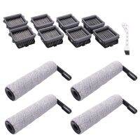 1 Set Replacement Brush Roller and Vacuum HEPA Filter for Floor ONE S5 Cordless Wet Dry Vacuum Cleaner