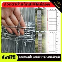 ส่งฟรี รั้วตาข่ายถักปมฟิคซ์ล็อค ช่องตาล่างถี่-บนห่าง สูง1.2/1.5m. ยาว30/50m. เป็นปมแน่นหนา แข็งแรง เหมาะทำรั้วล้อมสัตว์