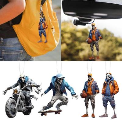 Rearview Mirror Pendant Realistic Skeleton Decor for Rearview Mirror Driving Safety Products for Bedroom Luggage Car Rearview Mirror Living Room School Bags superb