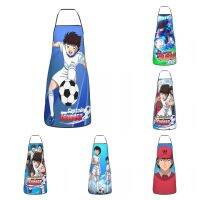 Classic Manga Captain Tsubasa Bib Aprons Women Men Unisex Kitchen Chef Japan Footballer Anime Tablier Cuisine for Cooking Baking Aprons