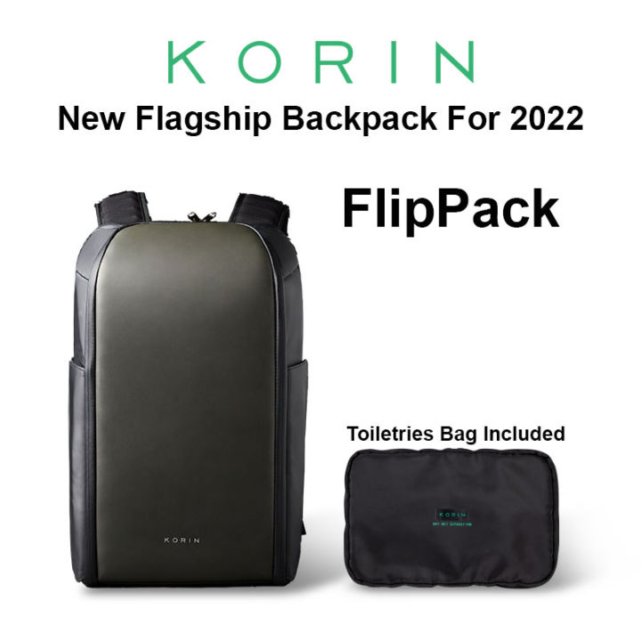 Korin FlipPack Anti-theft Backpack | Minimalist & Ergonomic Design