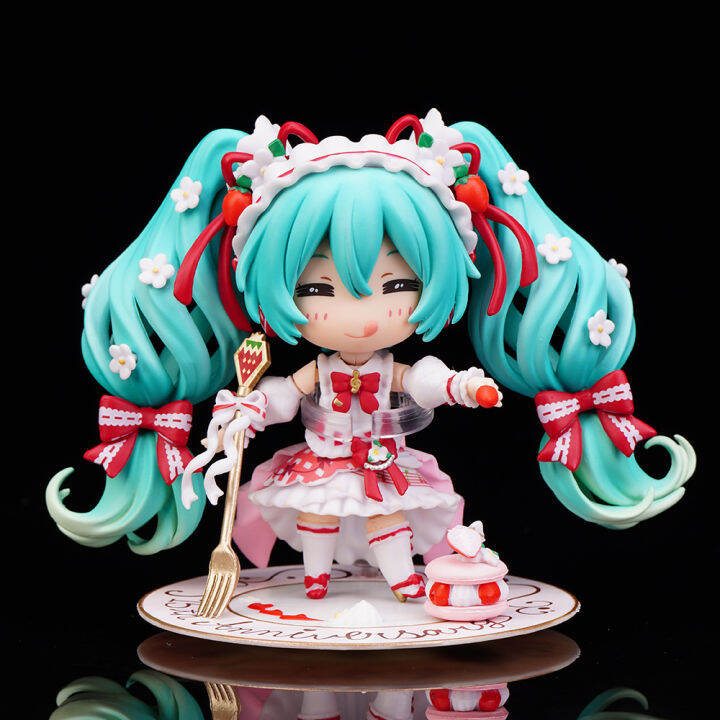 ของเล่นเด็กในตลาด10cm-nendoroid-1939-hatsune-miku-15th-ครบรอบ-gsc-kawaii-ภาพอนิเมะ-collectible-ของเล่นแอ็คชันโมเดล