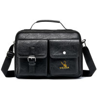 Vintage Men Briefcase Messenger Bag Casual Mens Bag Shoulder Bags Handbags Strap Pocket Office Business Tote Bag