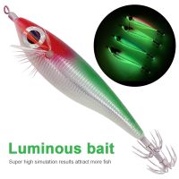 【CW】 Fishing Lures 10cm 10g Squid Jig Bait Fluorescent The Dark Saltwater Accessories