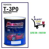 (T-3P0) สีพ่นรถยนต์ มอร์ริสัน Morrison 2K - Alpha Red 3P0 - Toyota - ขนาดบรรจุ 1 ลิตร