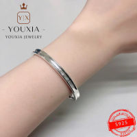 TF 925 Sterling Silver Bracelet Luxury Fashion Charm All-match Open Bracelet Valentines Day Wedding Gift With Logo Bracelet