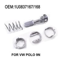 【YF】 FOR VW Polo 9N Driver or Passenger Side 1U0 837 167/168 Door Lock Cylinder Barrel Repair Kit Front 4/5 doors