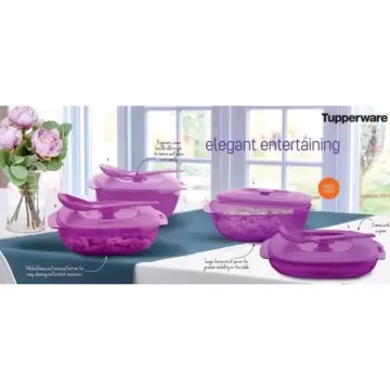 Food Keeper Set 3 in 1 Set Tupperware with Soup Server Bowl with Scoop